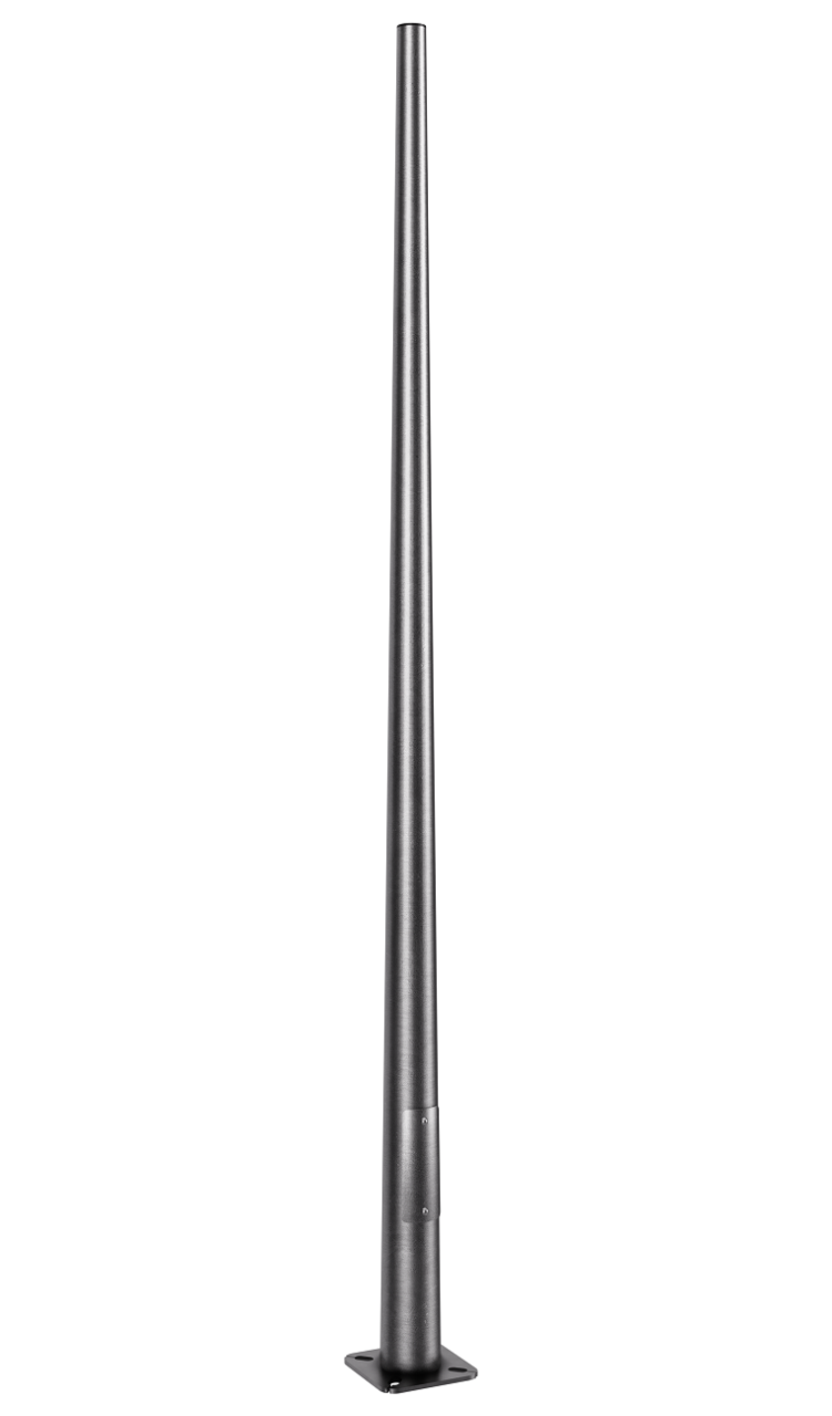 Round tapered pole 10 ft. RTP OD  (Galvanized steel)